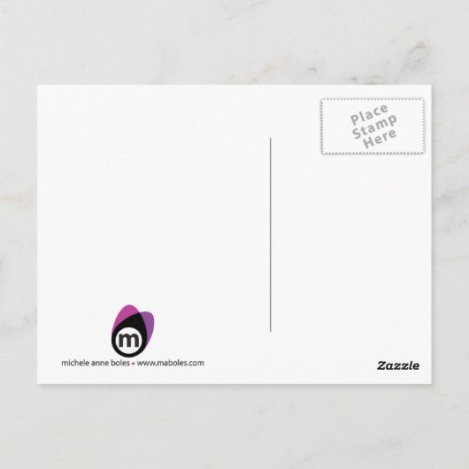 Een Briefkaart van Rocks (Achterkant)