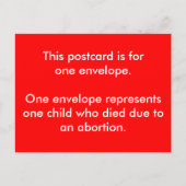 Een briefkaart voor de Rode Dag van de Envelop (Voorkant)