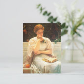 Een Briefkaart voor het lezen van een meisje (Staand voorkant)