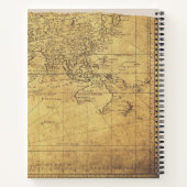 Een  Briefkaarten die Dagboek met Kaart reizen Notitieboek (Achterkant)