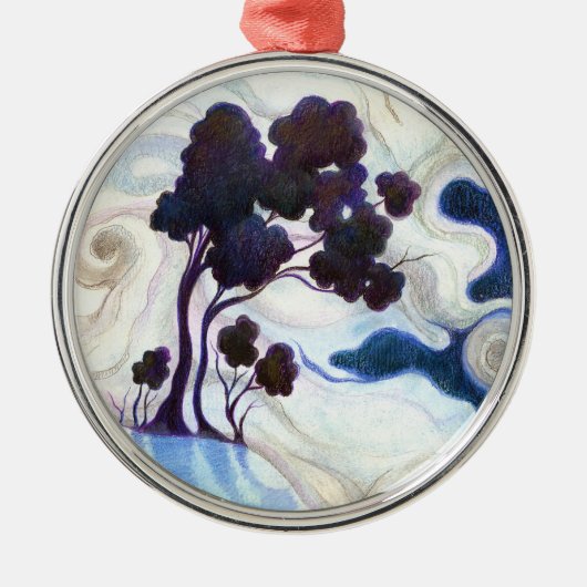 Eén Bright Night Metalen Ornament (Voorkant)