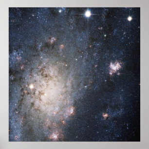 Een Bright Supernova in de nabijgelegen Galaxy NGC Poster