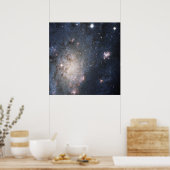 Een Bright Supernova in de nabijgelegen Galaxy NGC Poster (Keuken)