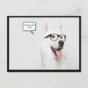 Een bril is een coole hond briefkaart