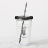 Een briljante geoloog's kwarts woordspeling acryl drinkbeker (Achterkant)