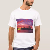 Een briljante zonsondergang, Silhouette van de ond T-shirt (Voorkant)