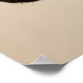 Een Brindle Boxer puppy die vreemd opkijkt. Poster (Hoek)