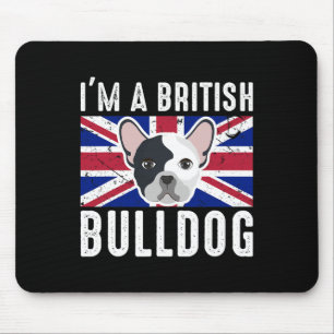 Een Britse Bulldog England Union Jack Muismat