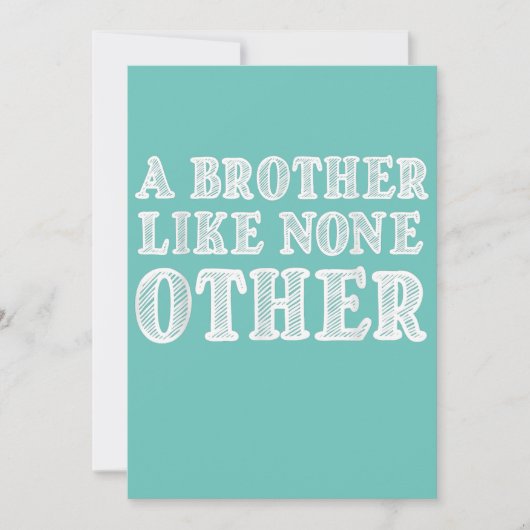 Een broer als geen andere grappige Valentijnse cad Aankondiging (Voorkant)