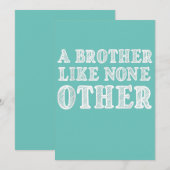 Een broer als geen andere grappige Valentijnse cad Aankondiging (Voorkant / Achterkant)