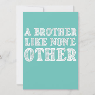 Een broer als geen andere grappige Valentijnse cad Aankondiging