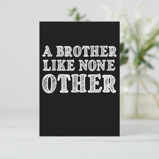 Een broer als geen andere grappige Valentijnse cad RSVP Kaartje (Staand voorkant)