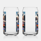 Een bron van aanmoediging voor de mensheid blikvorm glas (Links)