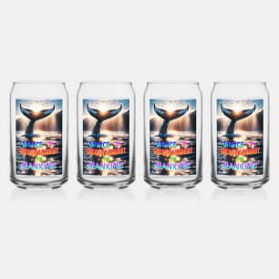 Een bron van aanmoediging voor de mensheid blikvorm glas