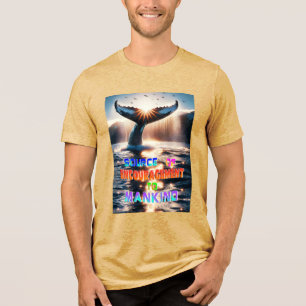 Een bron van aanmoediging voor de mensheid Tri-Blend shirt