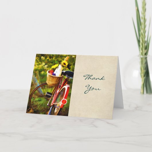 Een brood, een kruik wijn en een fiets Bedankt (Voorkant)