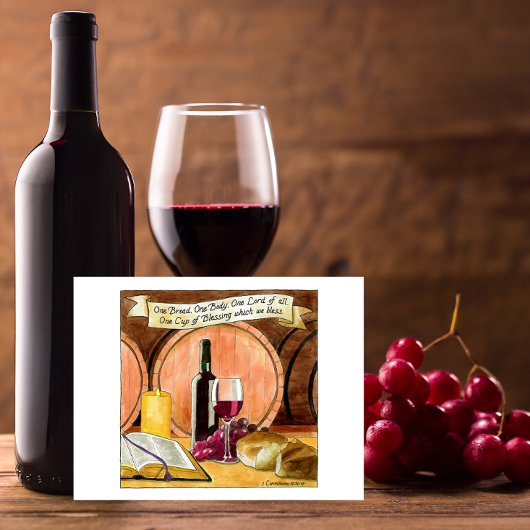 Een Brood Een Lichaam Inspirerend Briefkaart