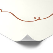 Een Broodje in de Oven Bakkerij Baby Shower Welkom Poster (Hoek)