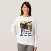 Een broodje in het Oven Moederschap Shirt van Rose (Voorkant volledig)