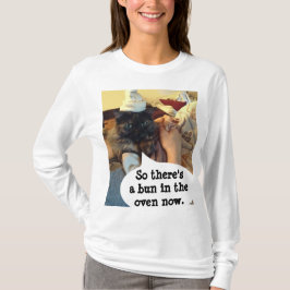 Een broodje in het Oven Moederschap Shirt van Rose