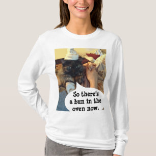 Een broodje in het Oven Moederschap Shirt van Rose