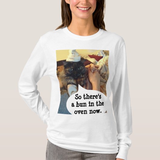 Een broodje in het Oven Moederschap Shirt van Rose (Voorkant)