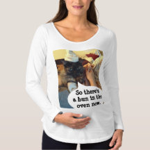 Een broodje in het Oven Moederschap Shirt van Rose