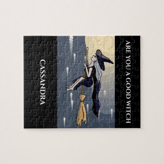 Een broompuzzel.  Aangepaste naam. Legpuzzel (Horizontaal)