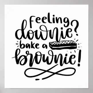 Een Brownie voor Baker cadeau Poster
