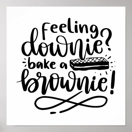 Een Brownie voor Baker cadeau Poster (Voorkant)