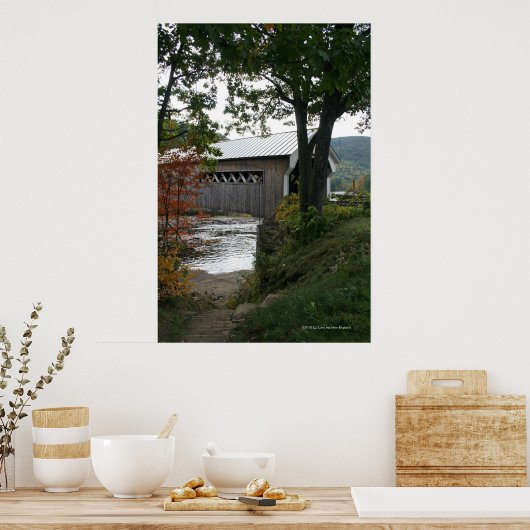 Een Brug aan de Verticale (verticale) Druk van de  Poster (Keuken)