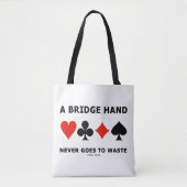 Een brug gaat nooit vier Kaart-uitsteeksels verspi Tote Bag (Voorkant)