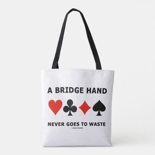 Een brug gaat nooit vier Kaart-uitsteeksels verspi Tote Bag (Achterkant)
