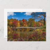 Een brug in Central Park Briefkaart (Voorkant / Achterkant)