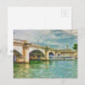 Een brug in Parijs Briefkaart (Voorkant / Achterkant)