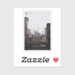 Een brug in Shanghai Sticker