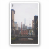 Een brug in Shanghai Sticker (Voorkant)