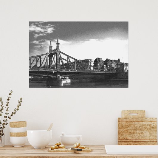 Een brug in Turkije Poster (Keuken)