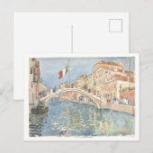 "Een brug in Venetië" Maurice Prendergast schilder Briefkaart (Voorkant / Achterkant)