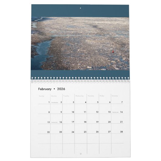 Een brug over de Hudson Kalender (Feb 2026)