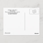 Een brug over het meer in Prospect Park Briefkaart (Achterkant)