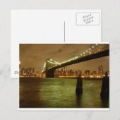 Een brug van het Briefkaart Brooklyn (Voorkant / Achterkant)