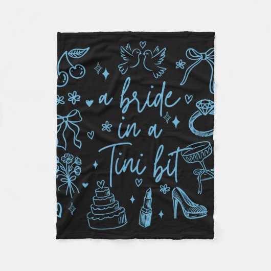 Een bruid bij een klein beetje vrijgezellenfeest-d fleece deken (Voorkant)