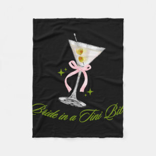 Een Bruid In Een Bruidje Tiny Bit Martini Bachelor Fleece Deken