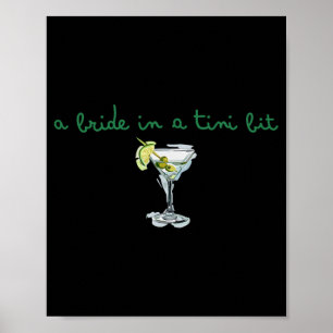 Een Bruid In Een Bruidstaart Martini Jonggezellenf Poster