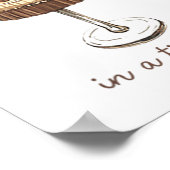 Een bruid in een klein beetje bruid Funny Martini Poster (Hoek)