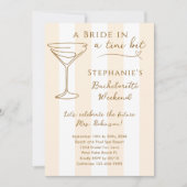 Een bruid in een klein beetje vrijgezellenroute kaart (Voorkant)