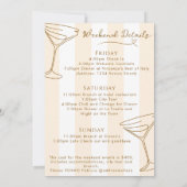 Een bruid in een klein beetje vrijgezellenroute kaart (Achterkant)