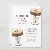 Een bruid in een kleine beetje vrijgezellenfeest r kaart (Voorkant)