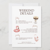 Een bruid in een kleine beetje vrijgezellenfeest r kaart (Achterkant)